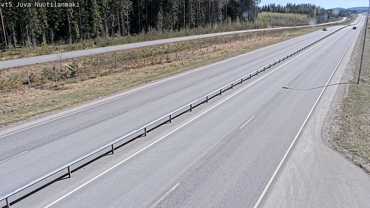 Weather Camera Image Road 5 Juva, Nuutilanmäki, Juva, Etelä-Savo