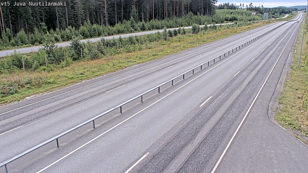 Weather Camera Image Väg 5 Juva, Nuutilanmäki, Juva, Etelä-Savo