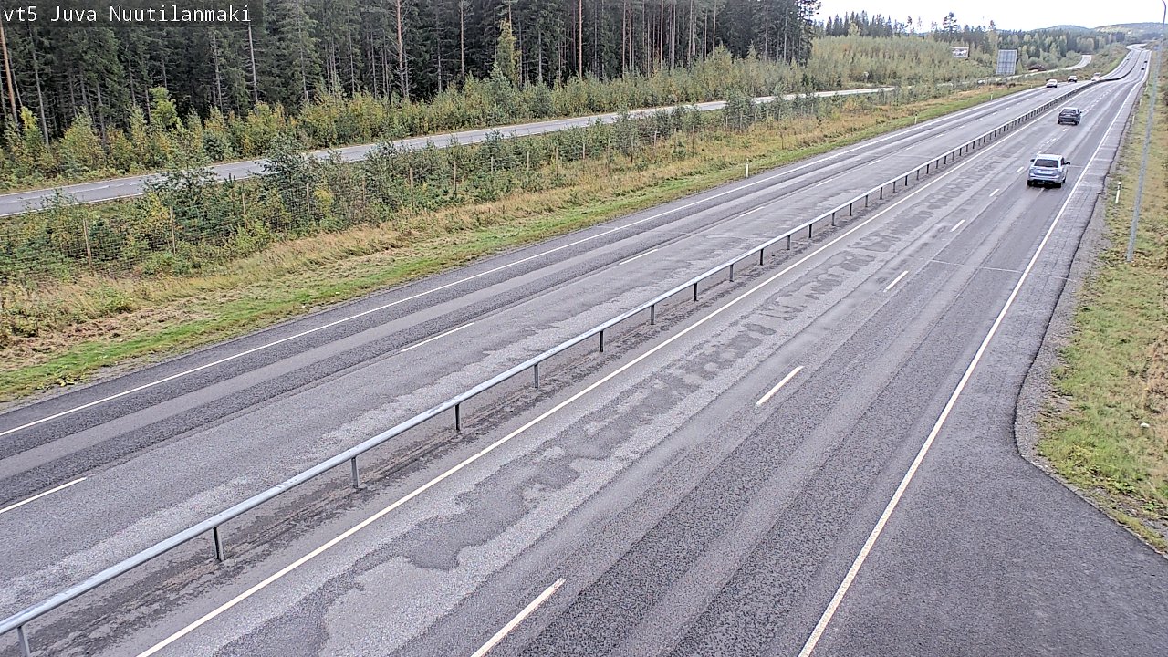 Weather Camera Image Road 5 Juva, Nuutilanmäki, Juva, Etelä-Savo