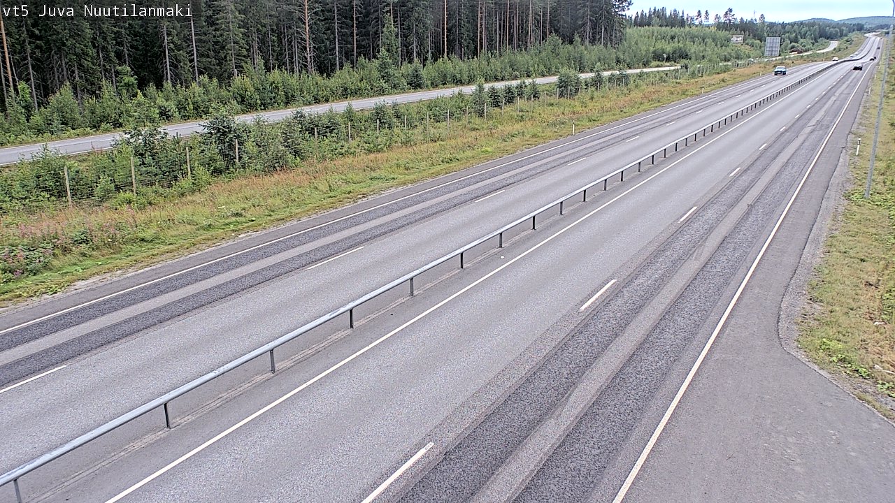 Weather Camera Image Road 5 Juva, Nuutilanmäki, Juva, Etelä-Savo
