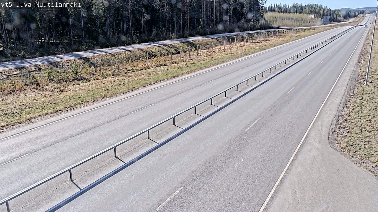 Weather Camera Image Väg 5 Juva, Nuutilanmäki, Juva, Etelä-Savo