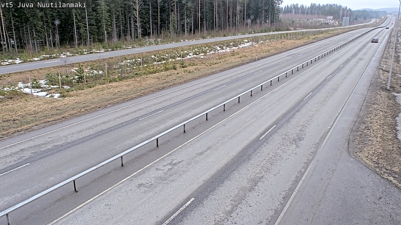Weather Camera Image Väg 5 Juva, Nuutilanmäki, Juva, Etelä-Savo