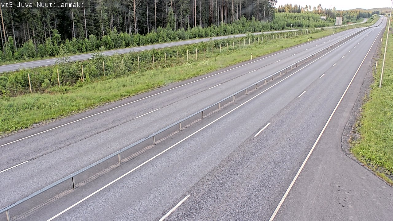 Weather Camera Image Väg 5 Juva, Nuutilanmäki, Juva, Etelä-Savo