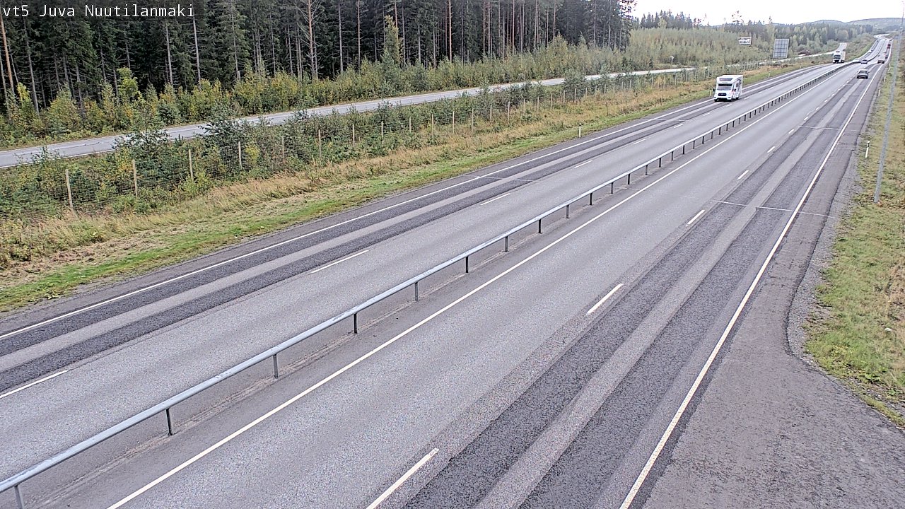 Weather Camera Image Road 5 Juva, Nuutilanmäki, Juva, Etelä-Savo