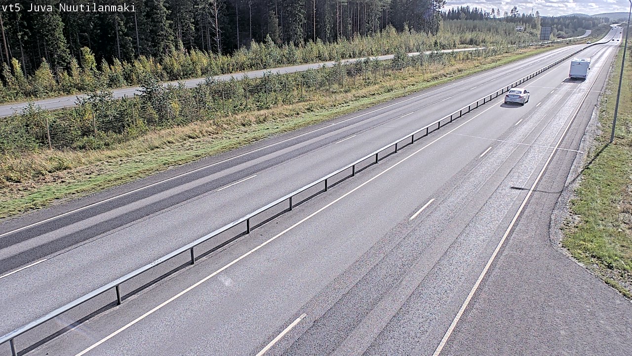 Weather Camera Image Road 5 Juva, Nuutilanmäki, Juva, Etelä-Savo