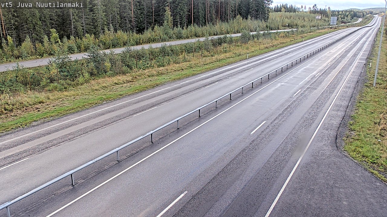 Weather Camera Image Road 5 Juva, Nuutilanmäki, Juva, Etelä-Savo
