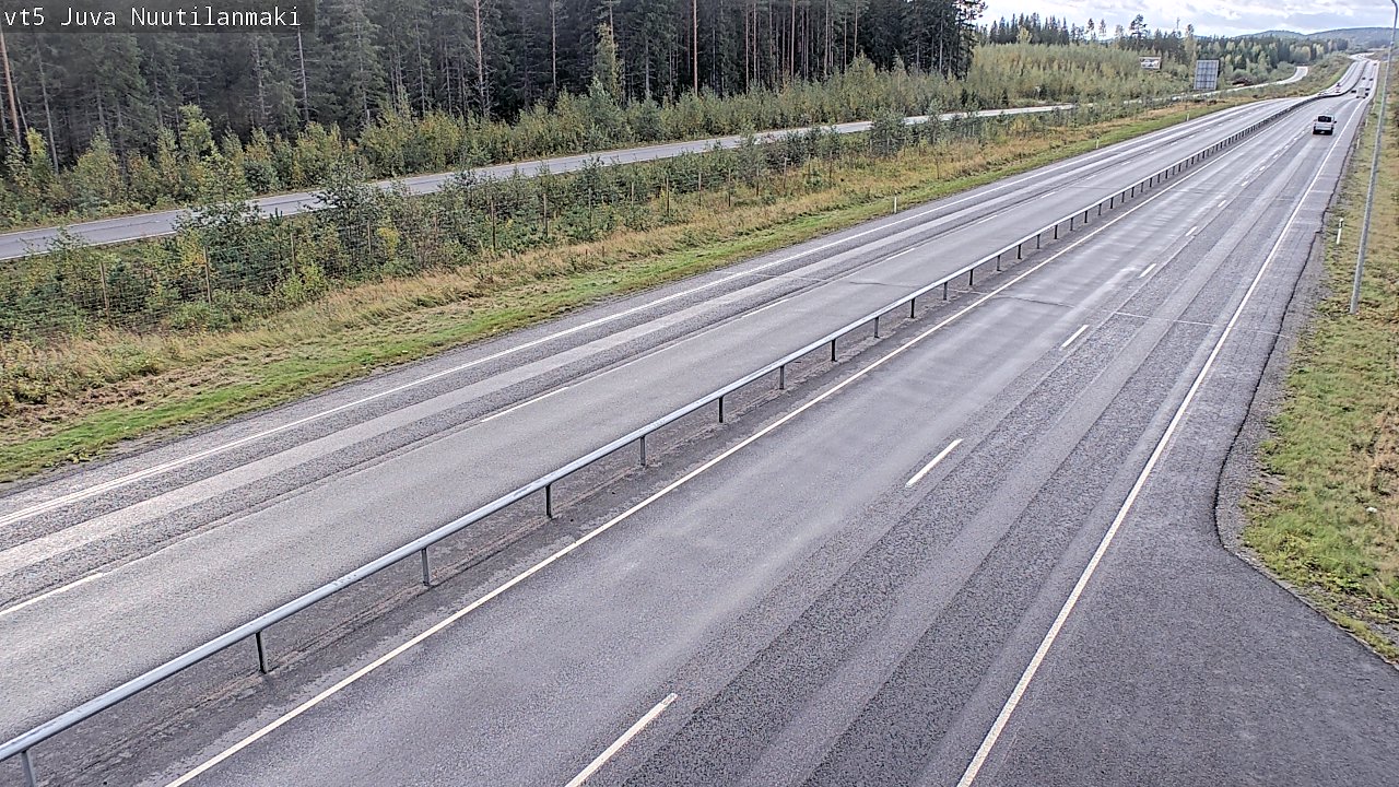 Weather Camera Image Road 5 Juva, Nuutilanmäki, Juva, Etelä-Savo