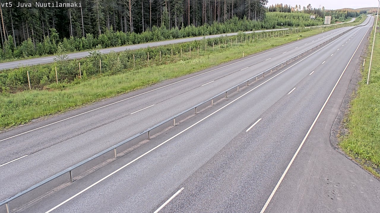 Weather Camera Image Väg 5 Juva, Nuutilanmäki, Juva, Etelä-Savo