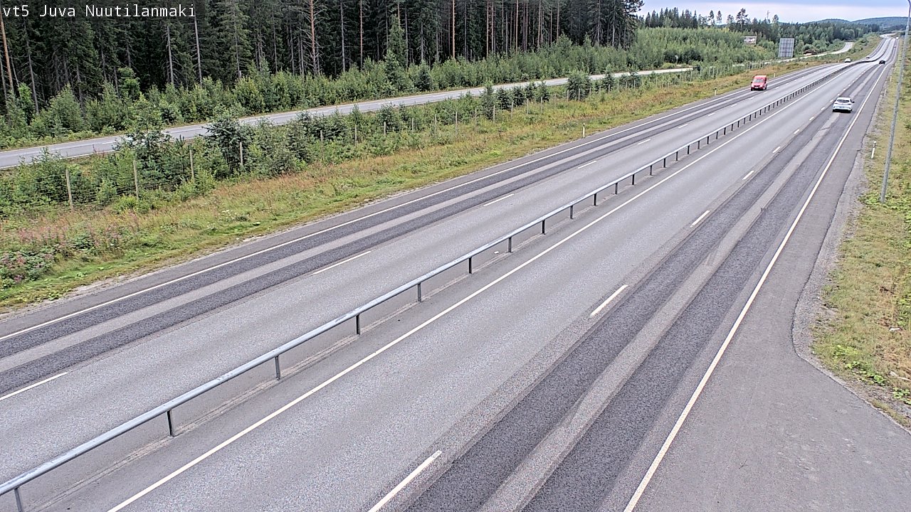 Weather Camera Image Väg 5 Juva, Nuutilanmäki, Juva, Etelä-Savo