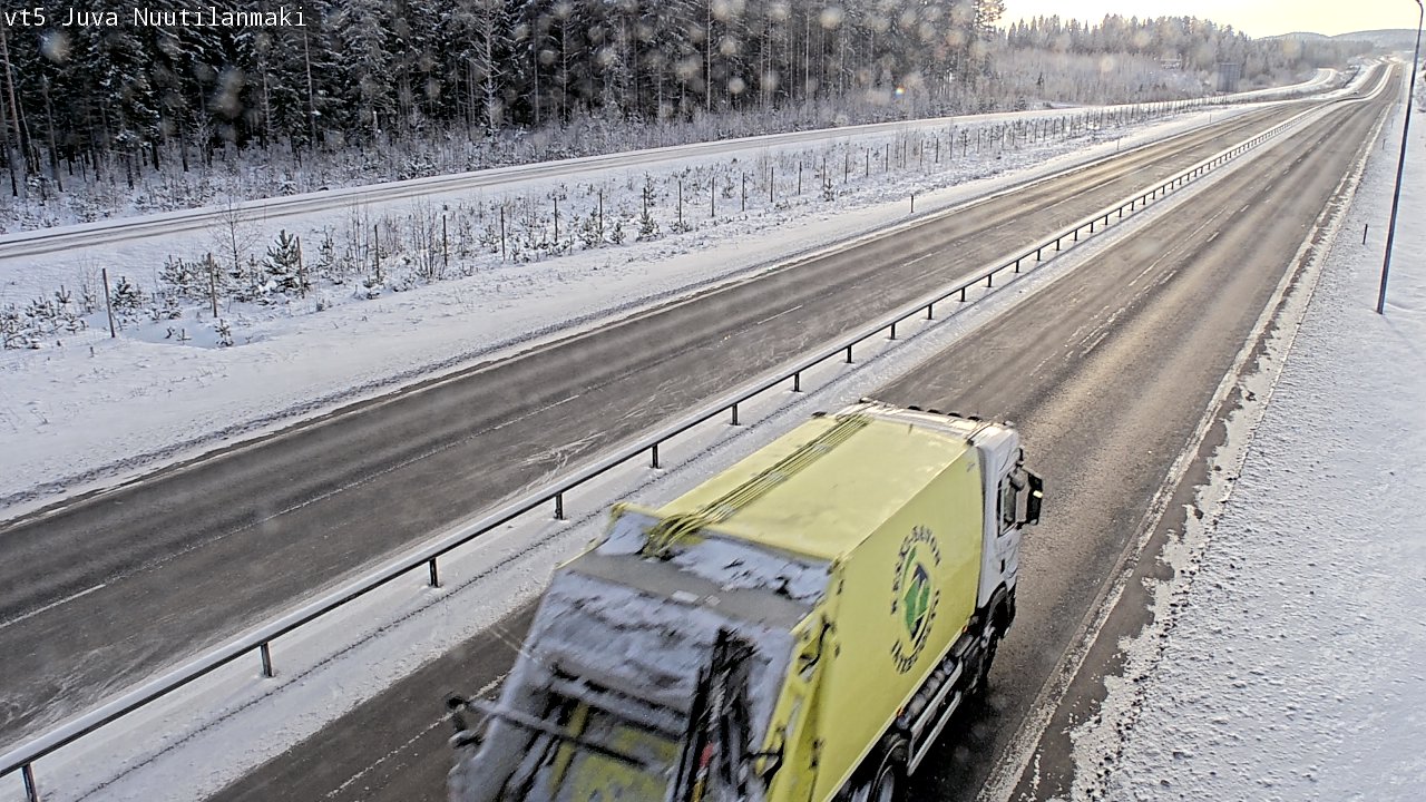 Weather Camera Image Road 5 Juva, Nuutilanmäki, Juva, Etelä-Savo