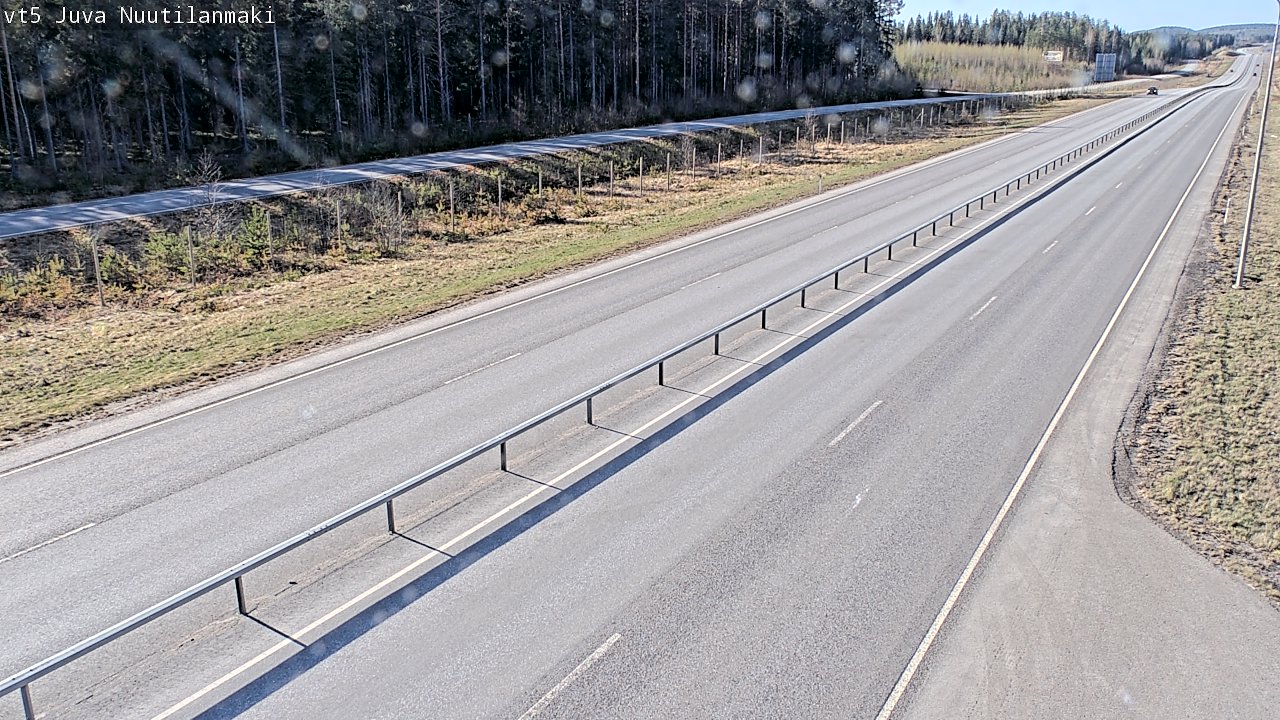 Weather Camera Image Väg 5 Juva, Nuutilanmäki, Juva, Etelä-Savo