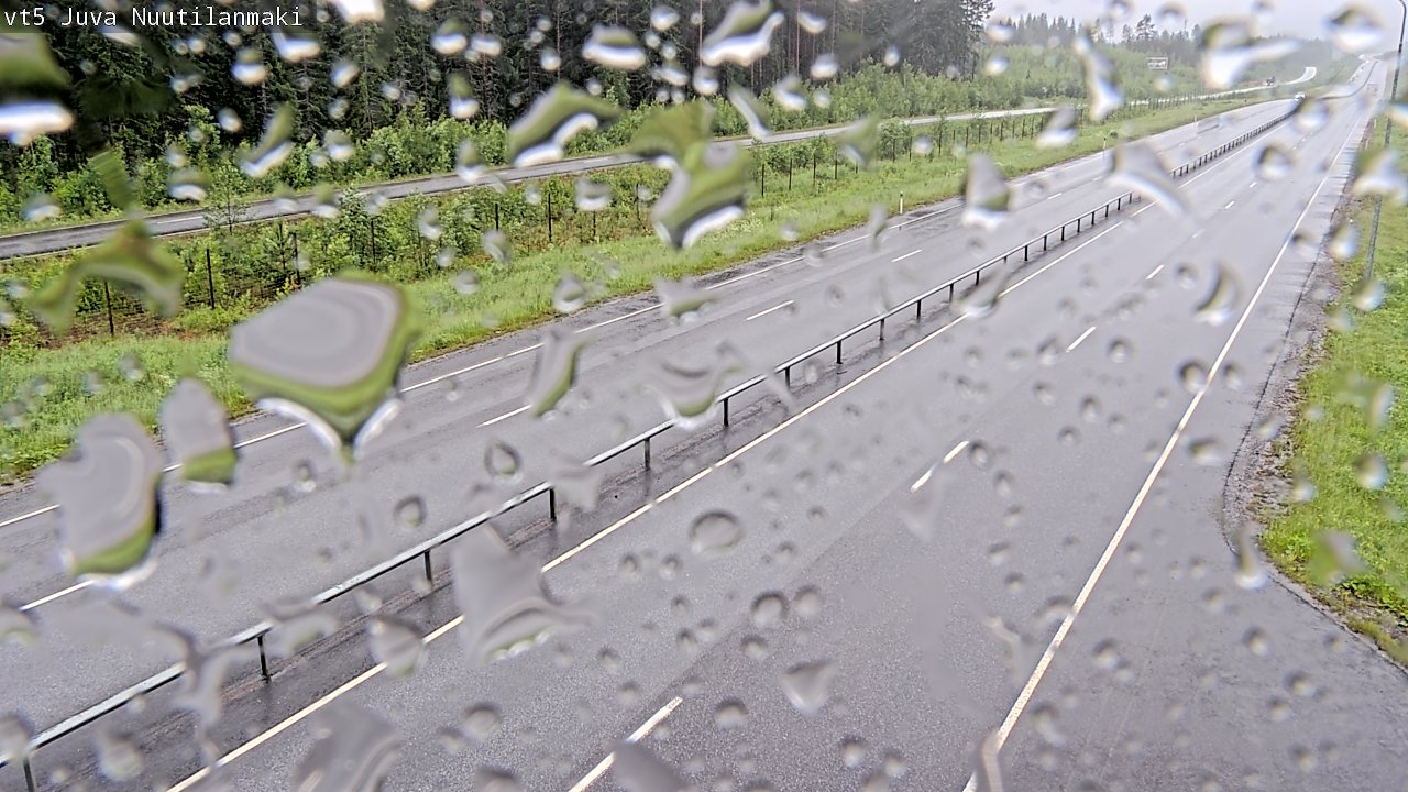 Weather Camera Image Väg 5 Juva, Nuutilanmäki, Juva, Etelä-Savo