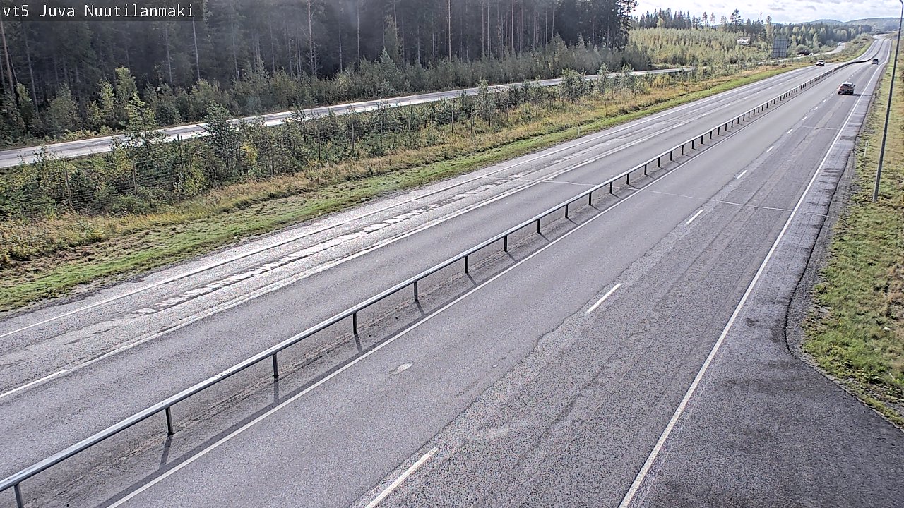 Weather Camera Image Road 5 Juva, Nuutilanmäki, Juva, Etelä-Savo