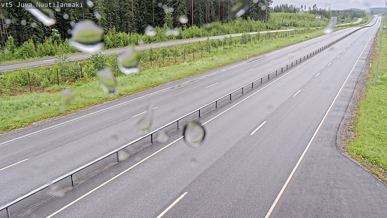 Weather Camera Image Road 5 Juva, Nuutilanmäki, Juva, Etelä-Savo