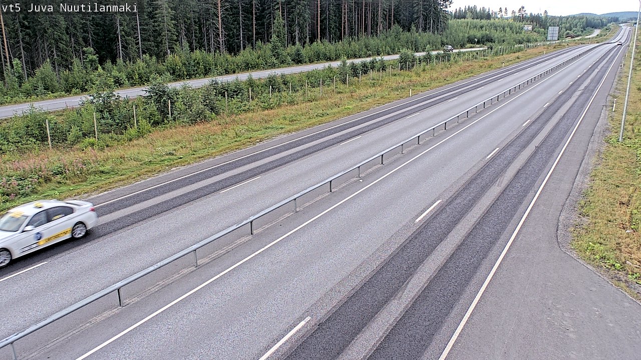 Weather Camera Image Väg 5 Juva, Nuutilanmäki, Juva, Etelä-Savo