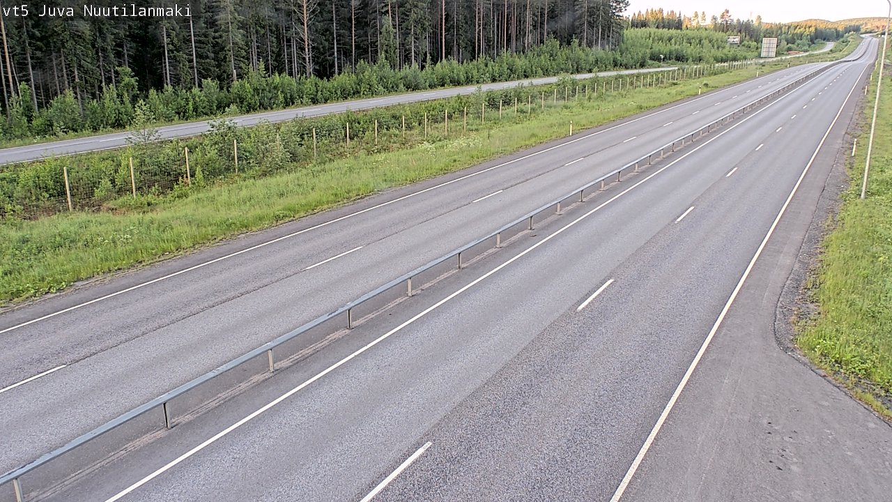 Weather Camera Image Väg 5 Juva, Nuutilanmäki, Juva, Etelä-Savo