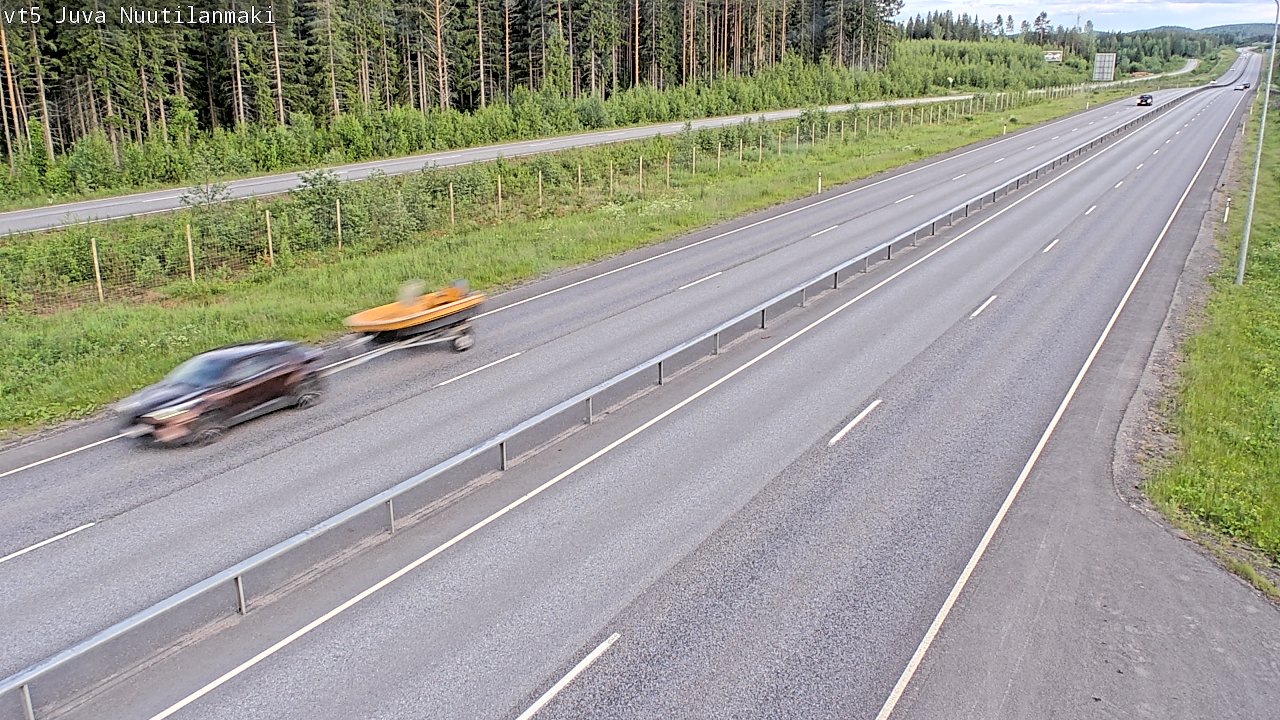 Weather Camera Image Väg 5 Juva, Nuutilanmäki, Juva, Etelä-Savo