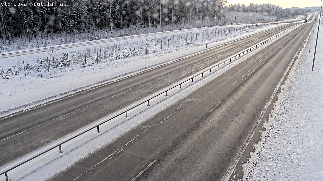Weather Camera Image Road 5 Juva, Nuutilanmäki, Juva, Etelä-Savo