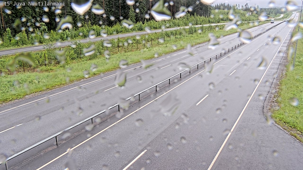 Weather Camera Image Väg 5 Juva, Nuutilanmäki, Juva, Etelä-Savo