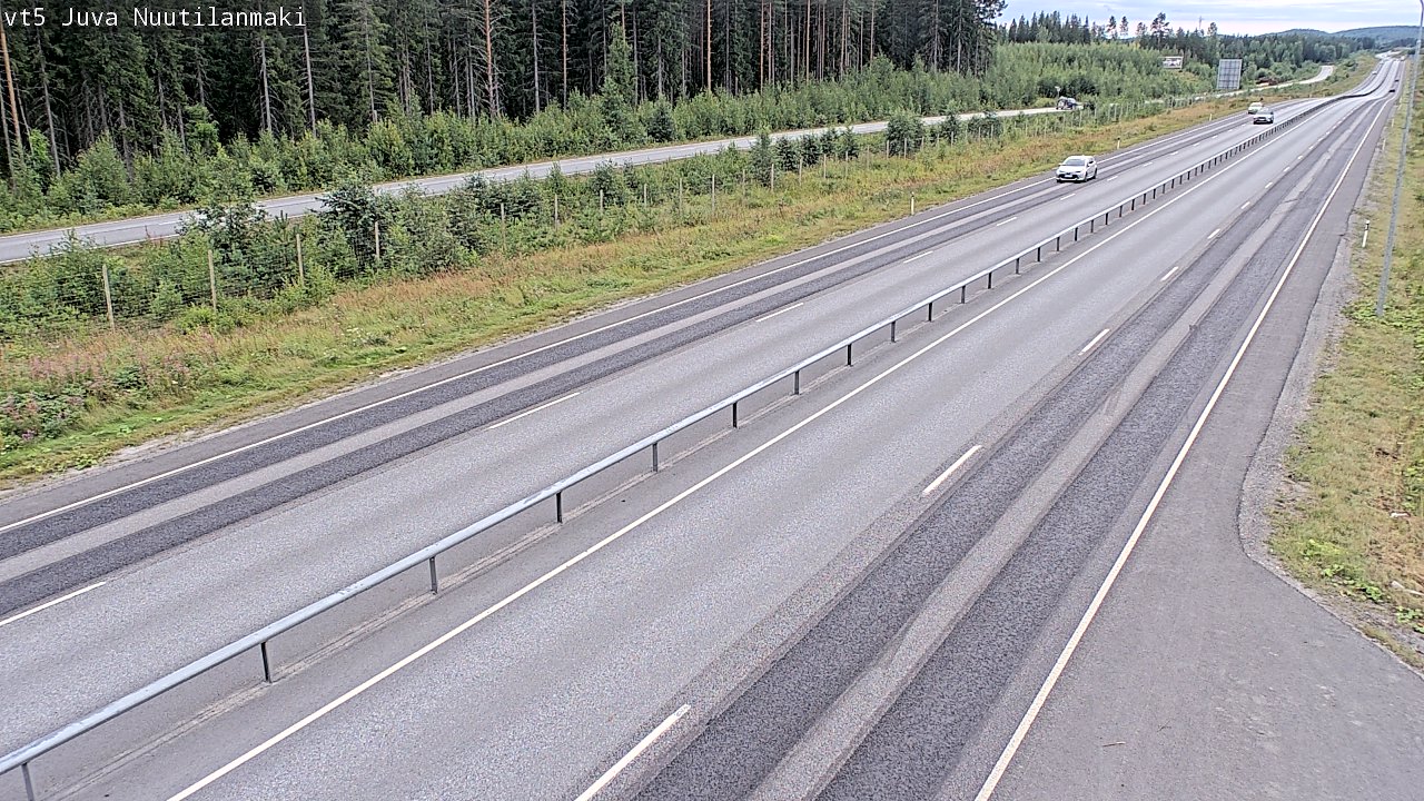 Weather Camera Image Road 5 Juva, Nuutilanmäki, Juva, Etelä-Savo