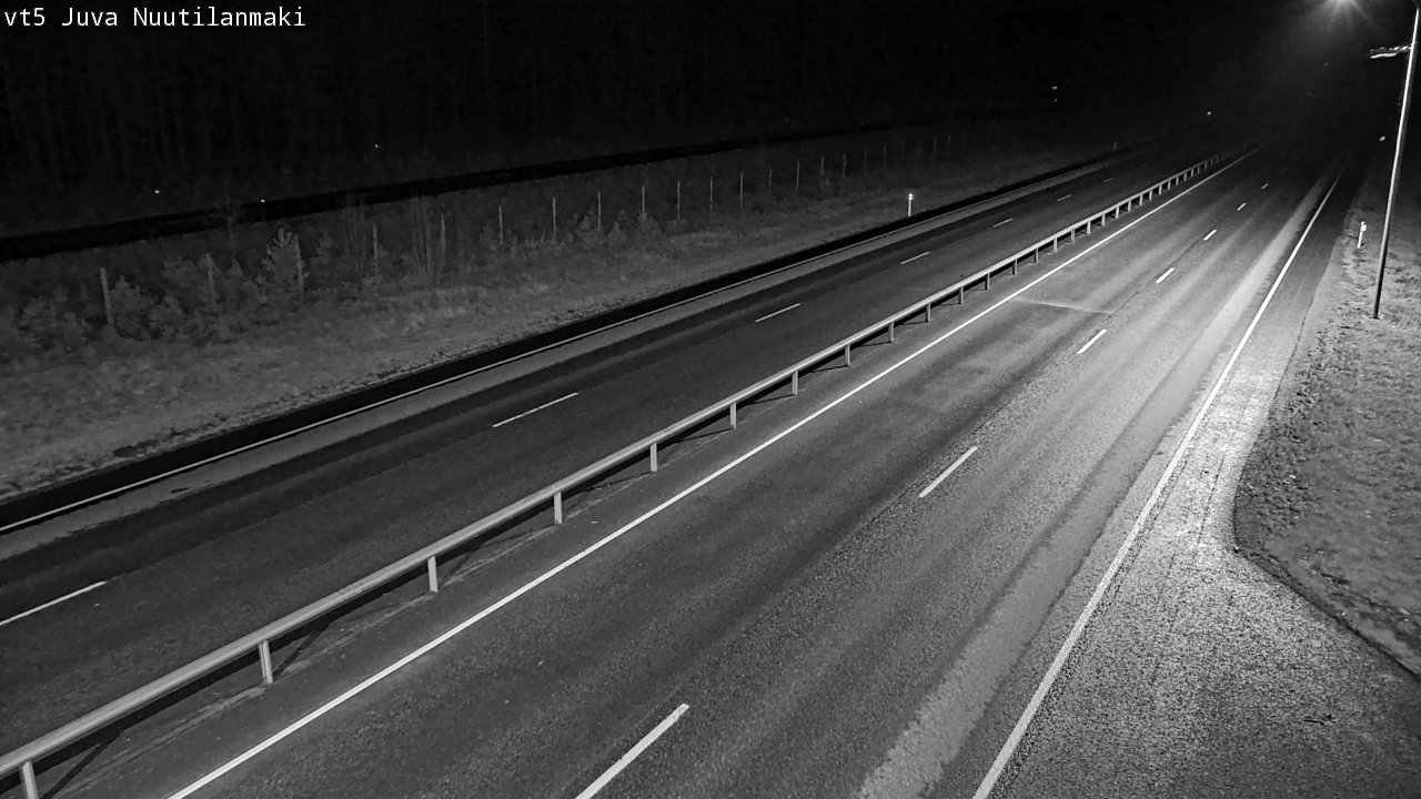 Weather Camera Image Väg 5 Juva, Nuutilanmäki, Juva, Etelä-Savo