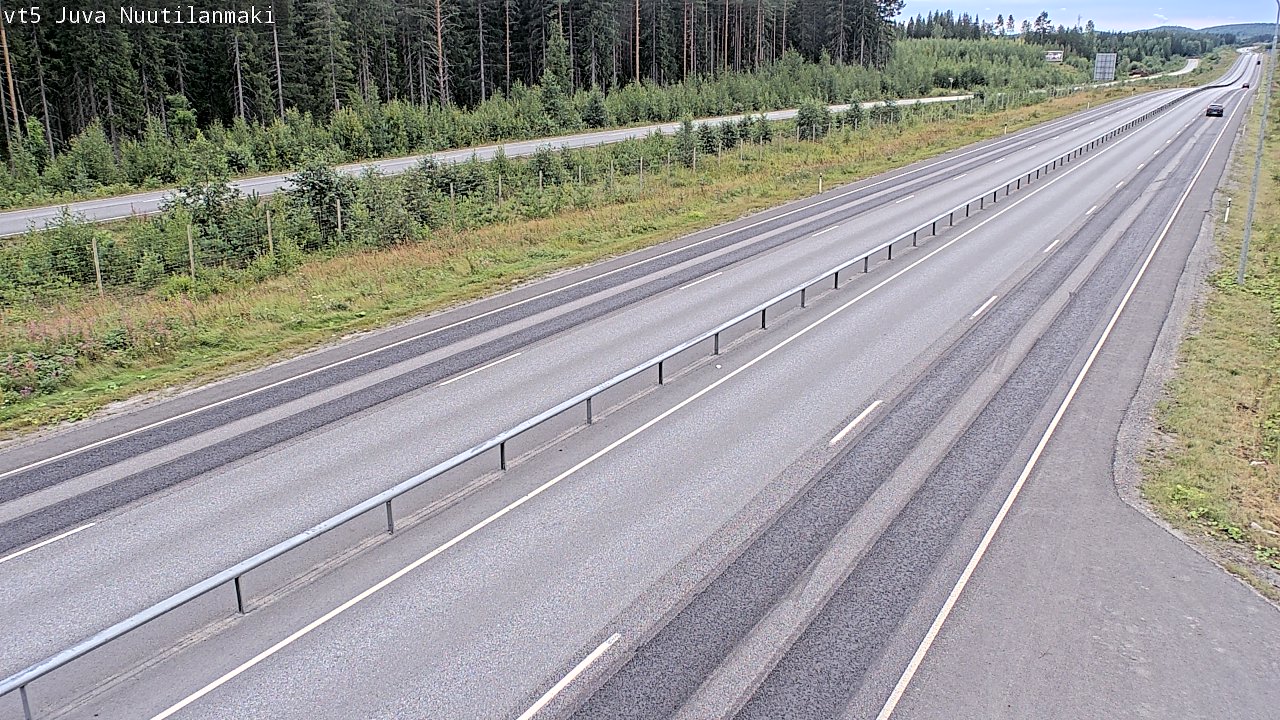 Weather Camera Image Road 5 Juva, Nuutilanmäki, Juva, Etelä-Savo