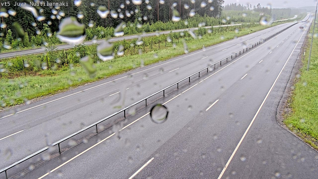 Weather Camera Image Road 5 Juva, Nuutilanmäki, Juva, Etelä-Savo