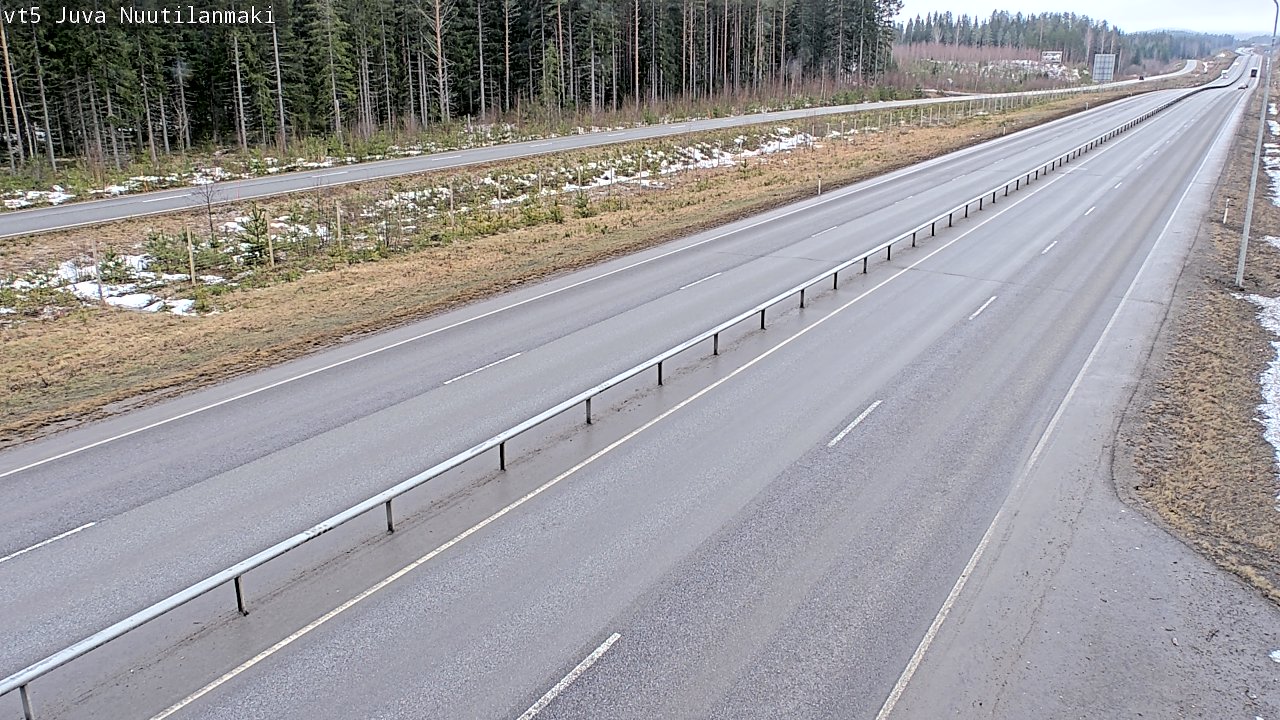 Weather Camera Image Road 5 Juva, Nuutilanmäki, Juva, Etelä-Savo