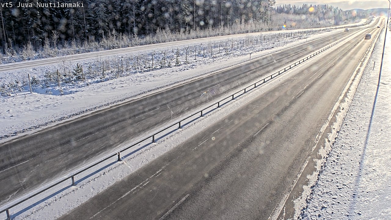 Weather Camera Image Road 5 Juva, Nuutilanmäki, Juva, Etelä-Savo