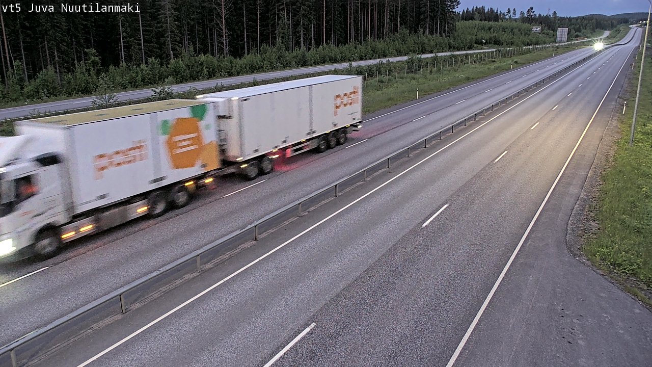 Weather Camera Image Väg 5 Juva, Nuutilanmäki, Juva, Etelä-Savo