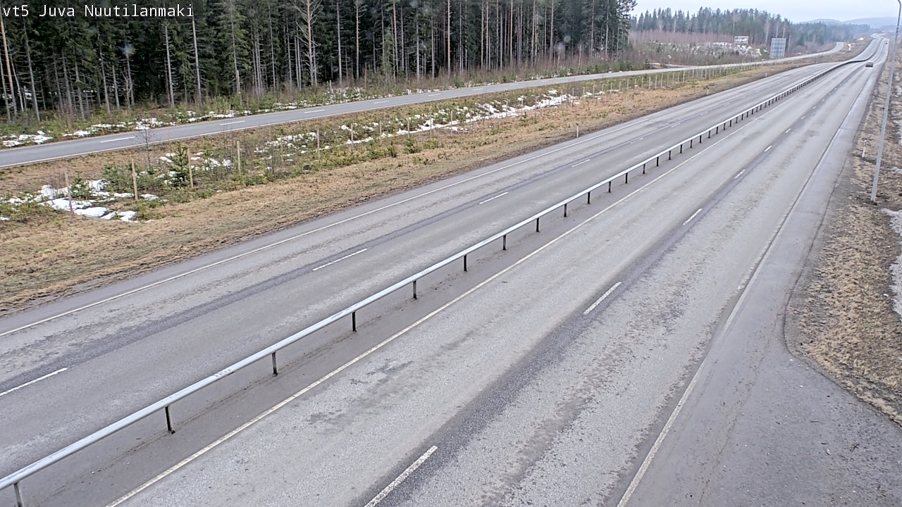 Weather Camera Image Väg 5 Juva, Nuutilanmäki, Juva, Etelä-Savo