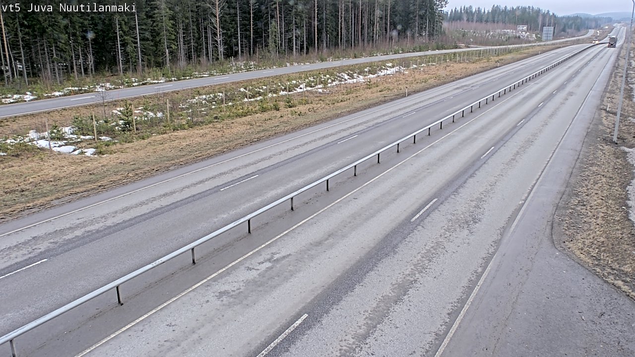 Weather Camera Image Väg 5 Juva, Nuutilanmäki, Juva, Etelä-Savo
