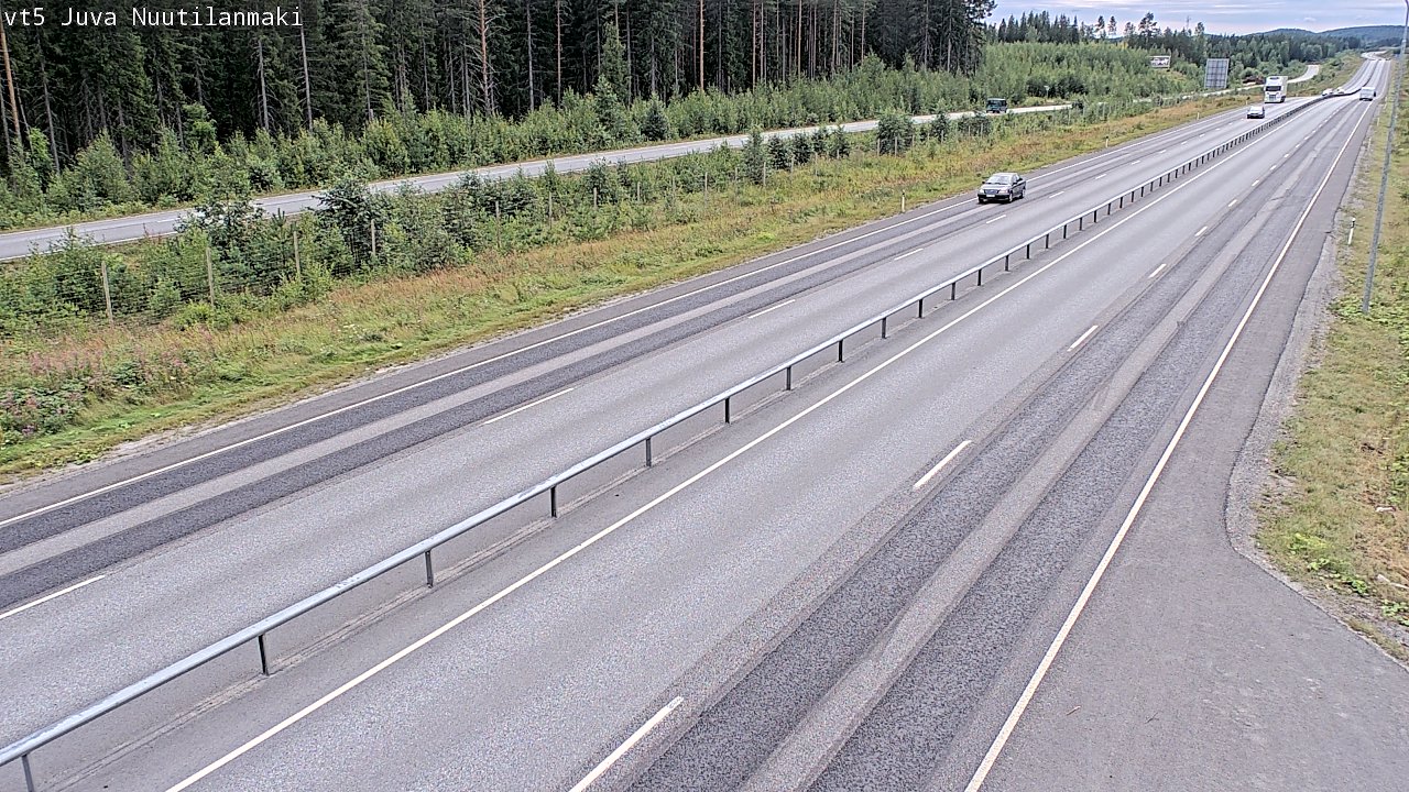 Weather Camera Image Road 5 Juva, Nuutilanmäki, Juva, Etelä-Savo