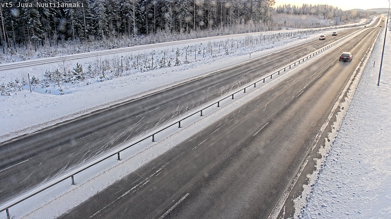 Weather Camera Image Road 5 Juva, Nuutilanmäki, Juva, Etelä-Savo