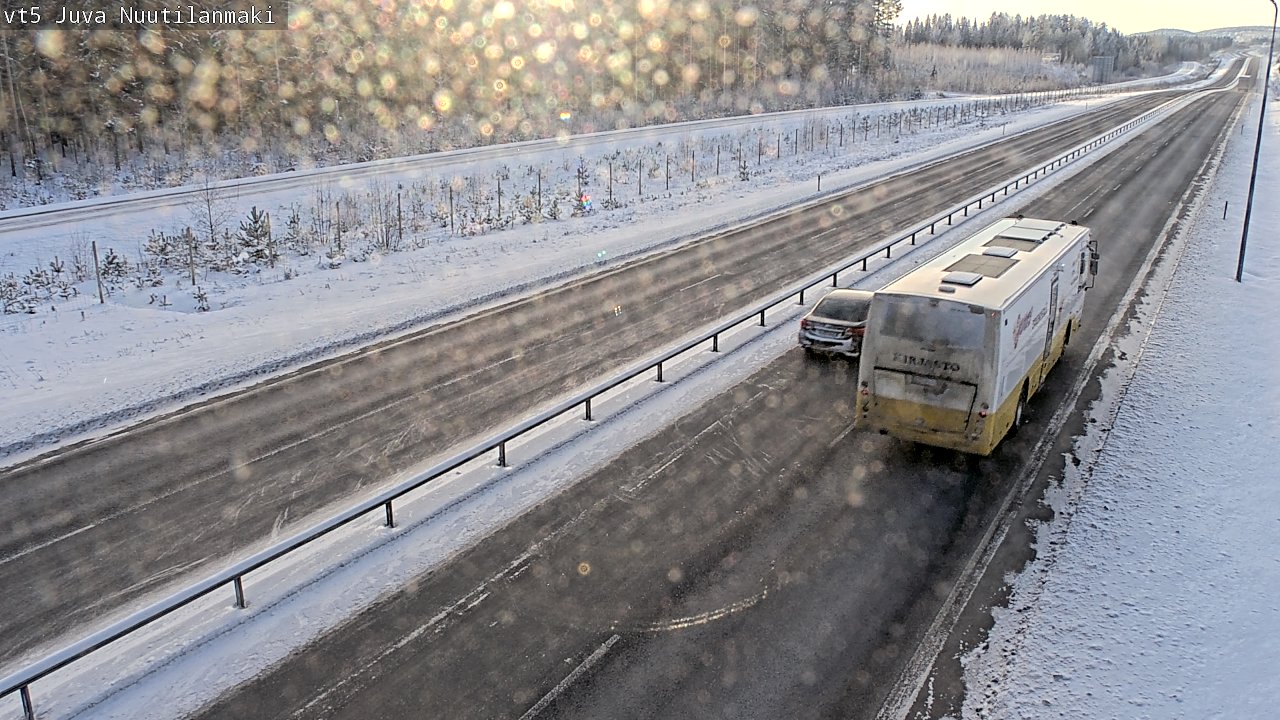 Weather Camera Image Väg 5 Juva, Nuutilanmäki, Juva, Etelä-Savo