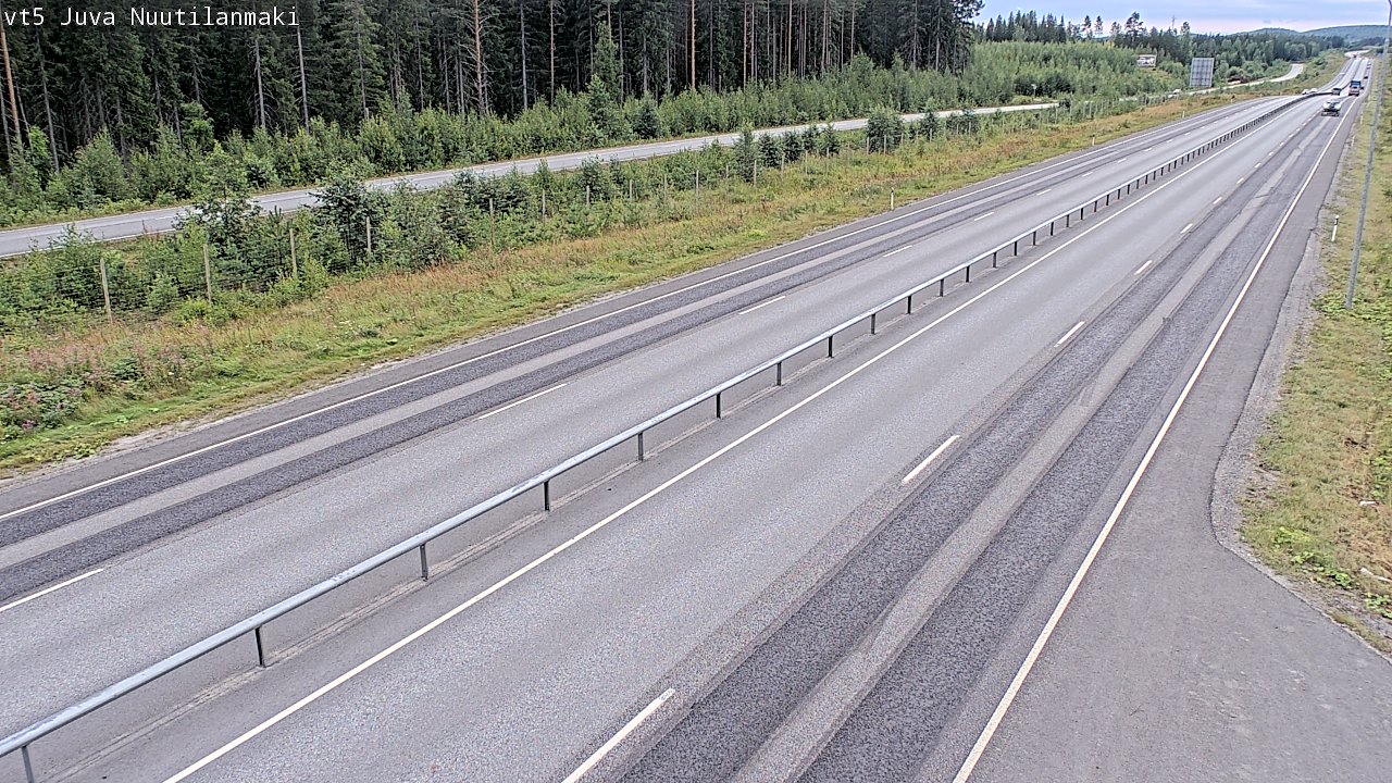 Weather Camera Image Road 5 Juva, Nuutilanmäki, Juva, Etelä-Savo