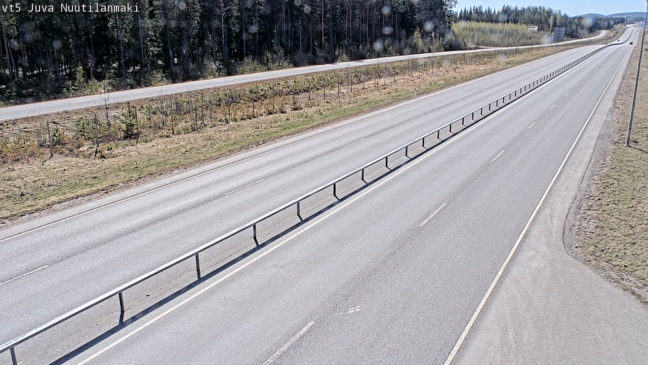 Weather Camera Image Road 5 Juva, Nuutilanmäki, Juva, Etelä-Savo