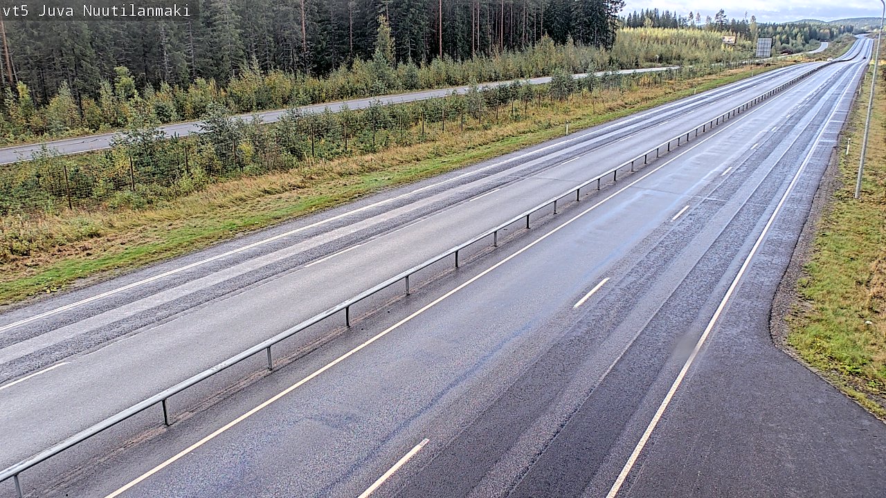 Weather Camera Image Road 5 Juva, Nuutilanmäki, Juva, Etelä-Savo