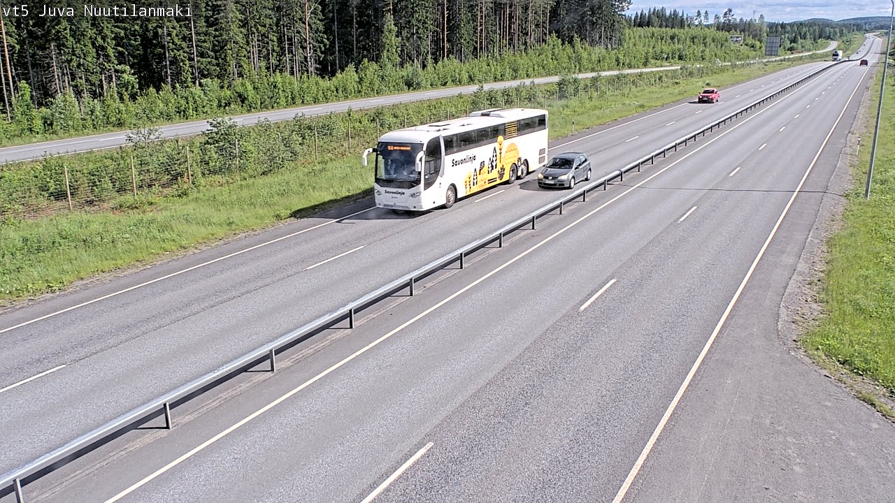 Weather Camera Image Väg 5 Juva, Nuutilanmäki, Juva, Etelä-Savo