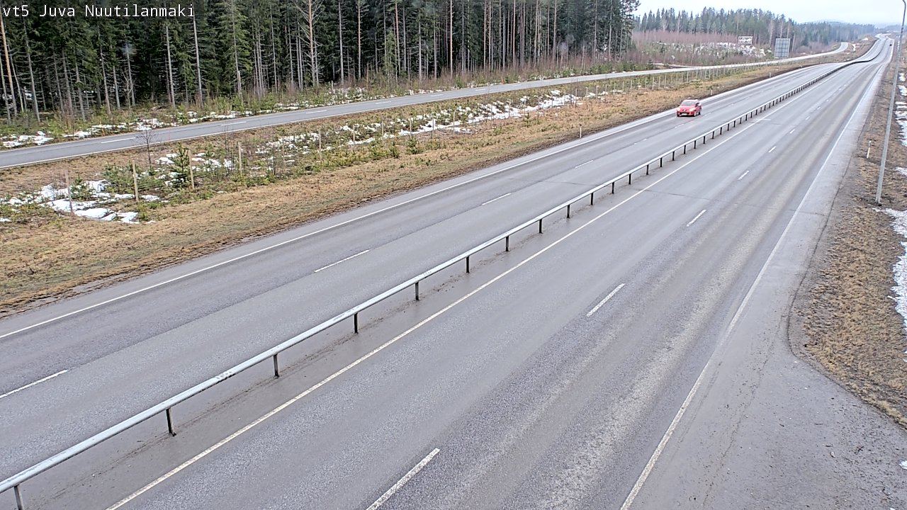 Weather Camera Image Road 5 Juva, Nuutilanmäki, Juva, Etelä-Savo