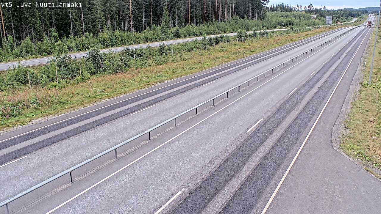 Weather Camera Image Road 5 Juva, Nuutilanmäki, Juva, Etelä-Savo