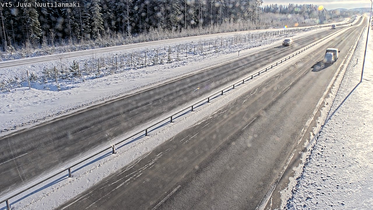 Weather Camera Image Road 5 Juva, Nuutilanmäki, Juva, Etelä-Savo