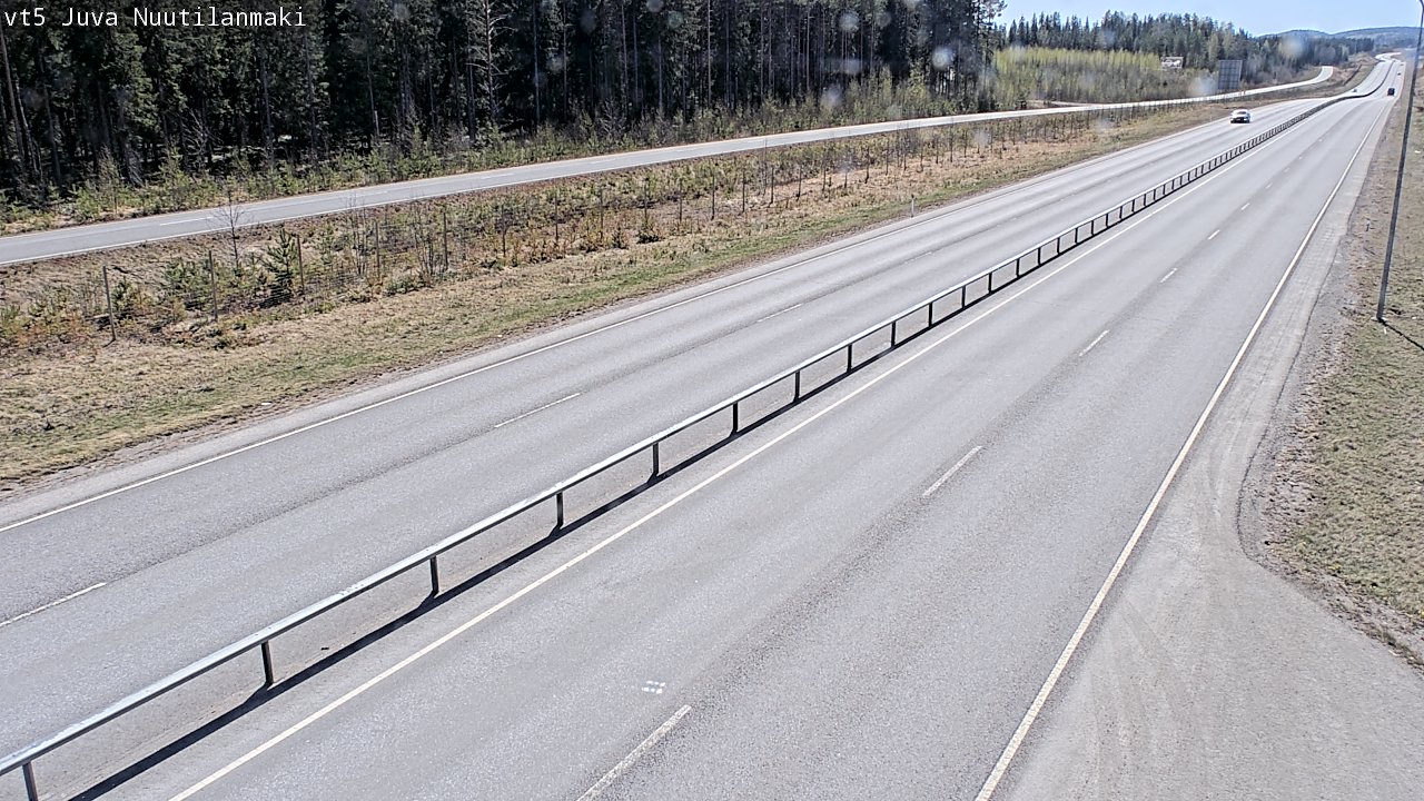Weather Camera Image Road 5 Juva, Nuutilanmäki, Juva, Etelä-Savo