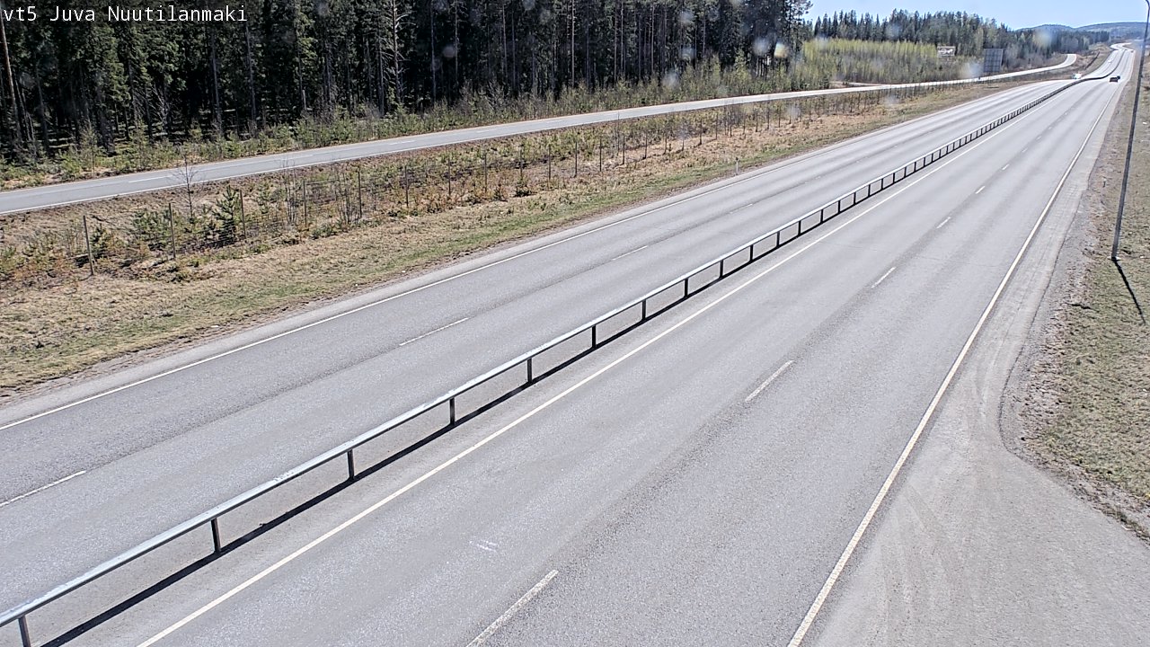 Weather Camera Image Road 5 Juva, Nuutilanmäki, Juva, Etelä-Savo