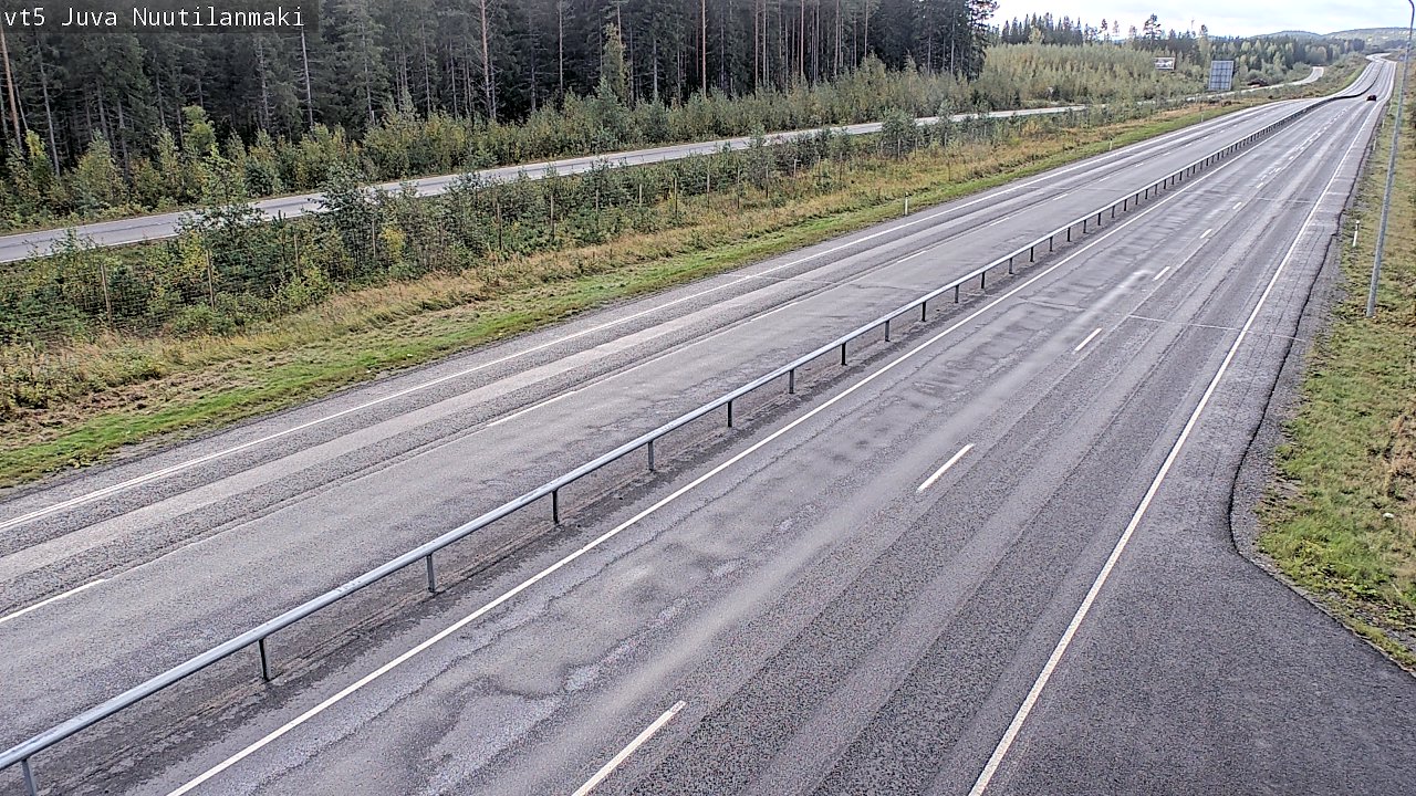 Weather Camera Image Road 5 Juva, Nuutilanmäki, Juva, Etelä-Savo