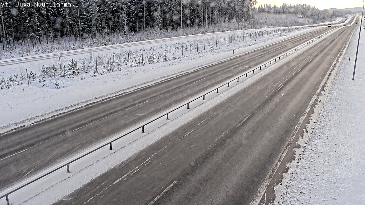Weather Camera Image Road 5 Juva, Nuutilanmäki, Juva, Etelä-Savo