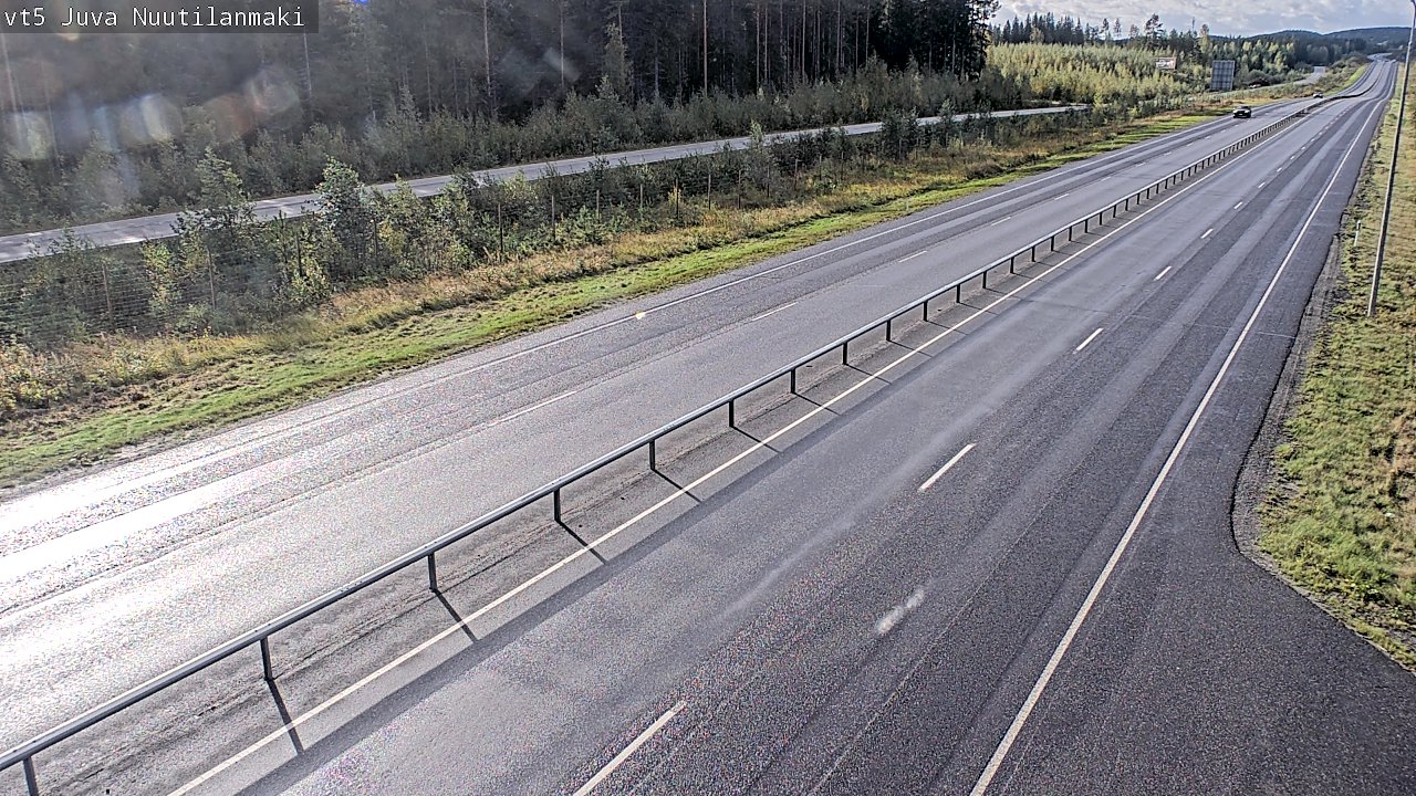 Weather Camera Image Road 5 Juva, Nuutilanmäki, Juva, Etelä-Savo