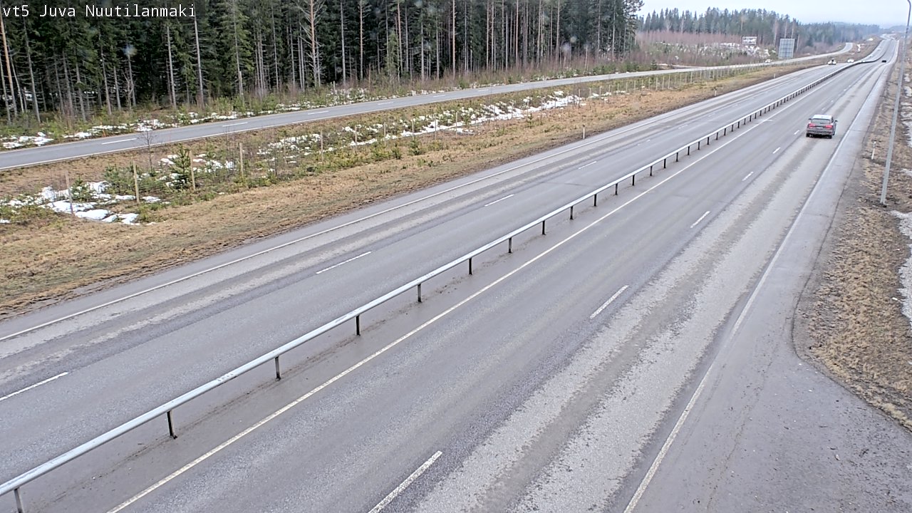 Weather Camera Image Road 5 Juva, Nuutilanmäki, Juva, Etelä-Savo