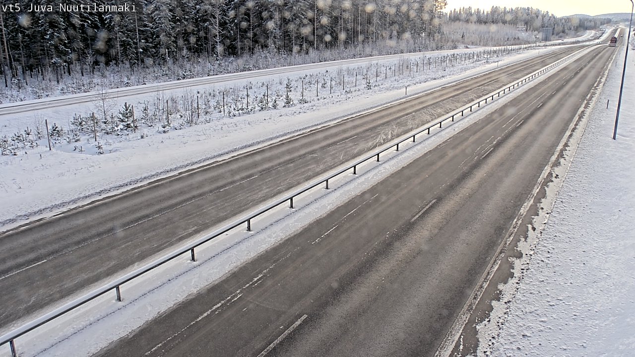 Weather Camera Image Road 5 Juva, Nuutilanmäki, Juva, Etelä-Savo