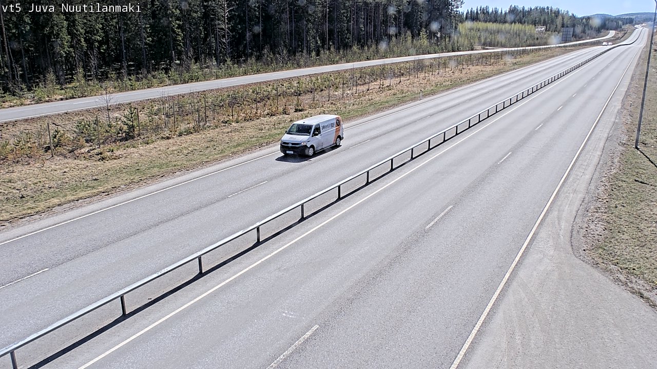 Weather Camera Image Road 5 Juva, Nuutilanmäki, Juva, Etelä-Savo